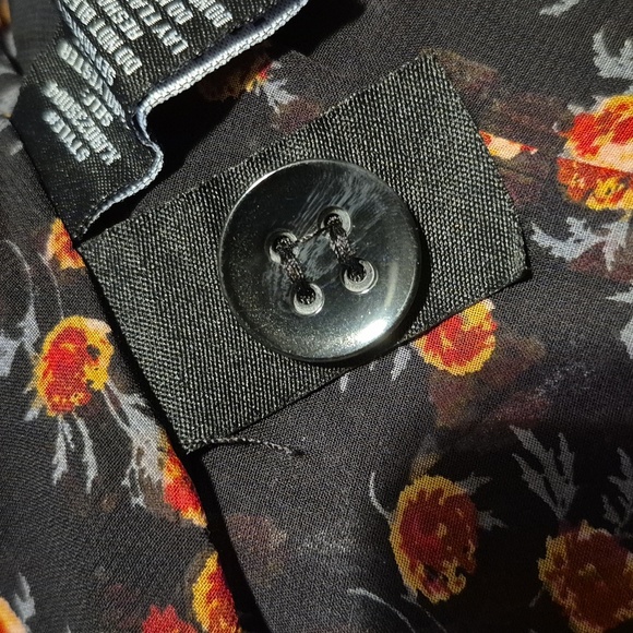 Sanctuary Womens Large Crushed Velvet Blazer Black Boho 70s Hippie Goth - Picture 7 of 8